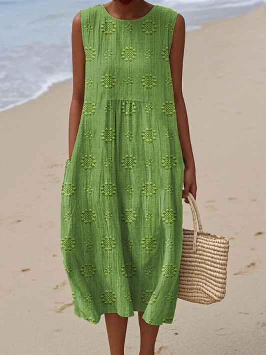 Vestido midi estampado Sara™