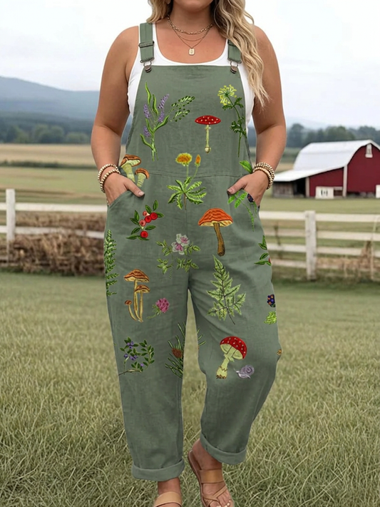 Nature-Inspired Embroidered Jumpsuit