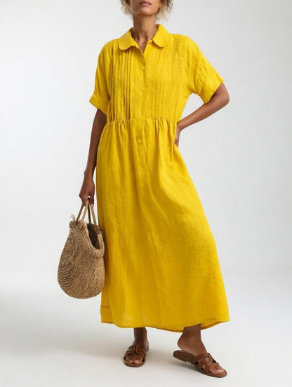 Vestido Camisero Fluido de Verano LYSANDRA