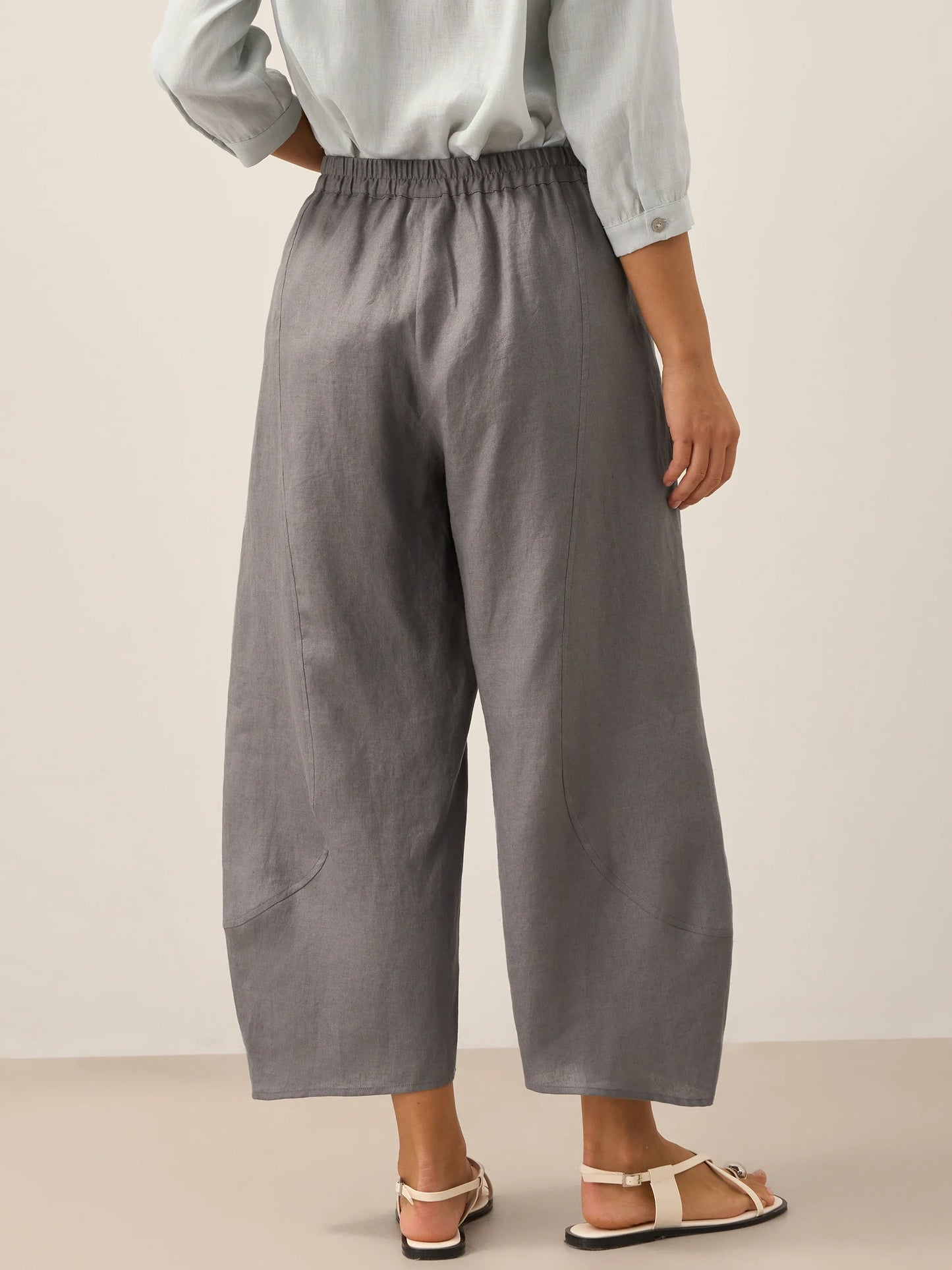 Pantalón tobillero clásico 100% lino ZOE