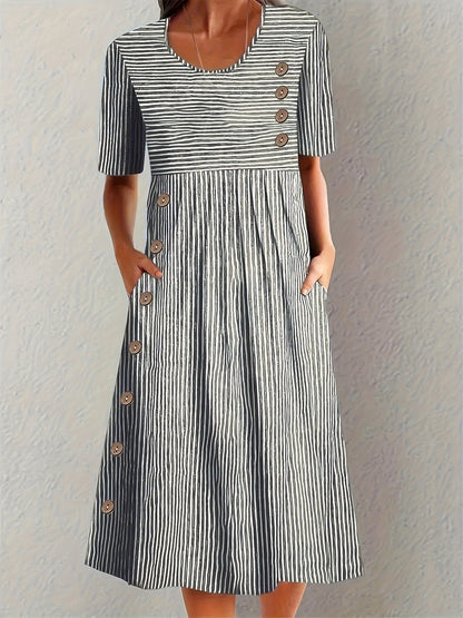 Sofía | Vestido de verano a rayas