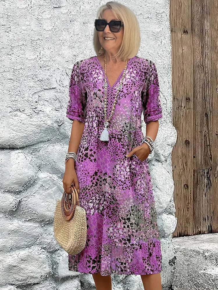 VERÓNICA | VESTIDO MIDI VIBRANTE