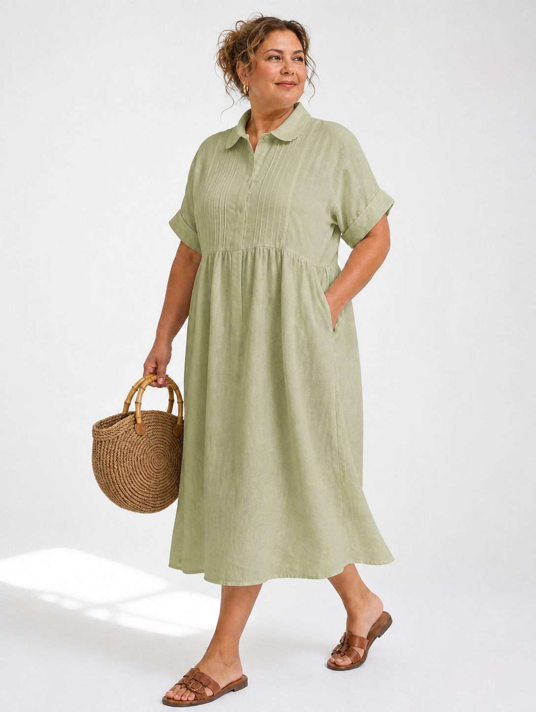 Lysandra™ — Vestido Camisero Fluido de Verano