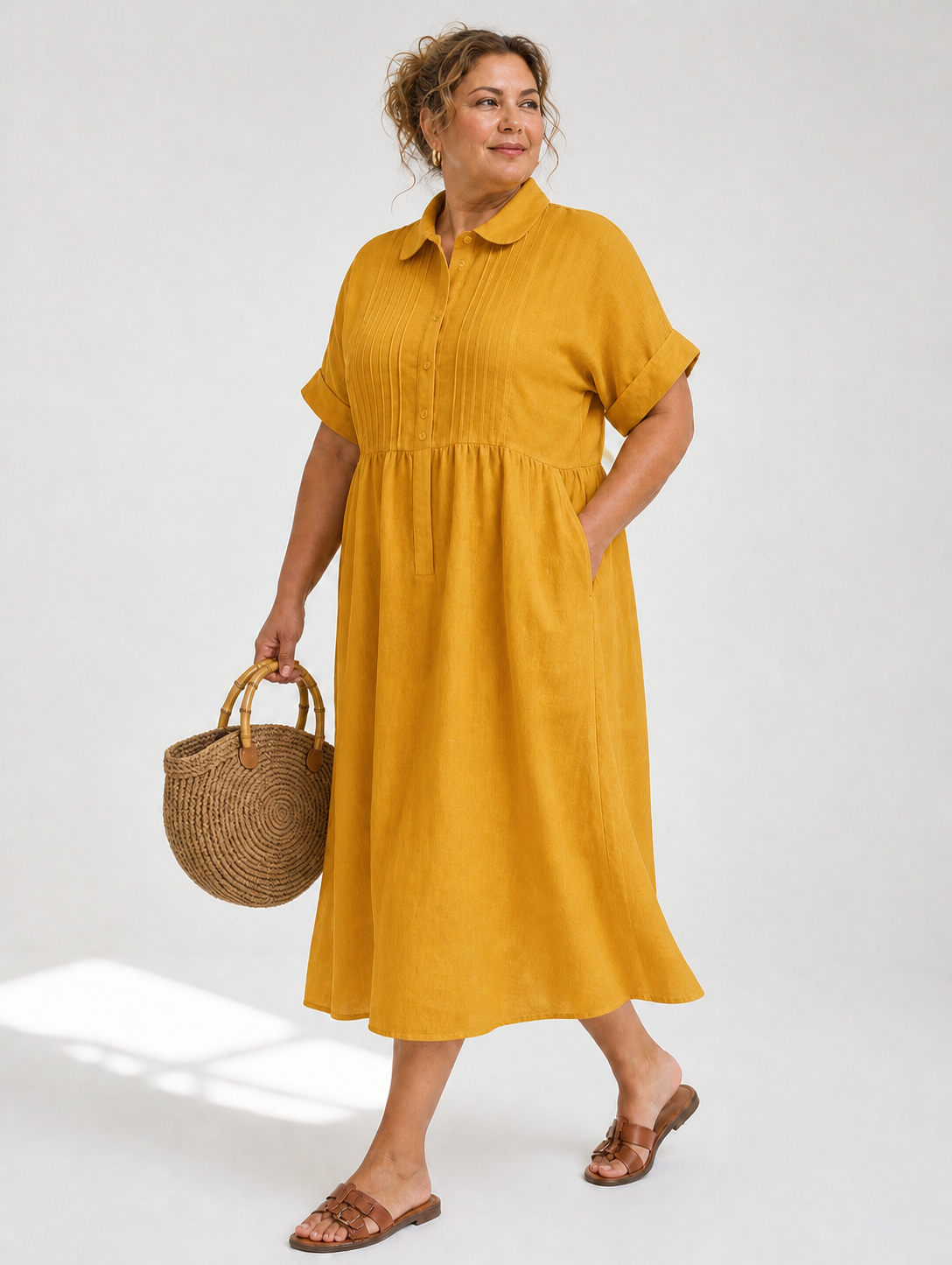 Lysandra™ — Vestido Camisero Fluido de Verano
