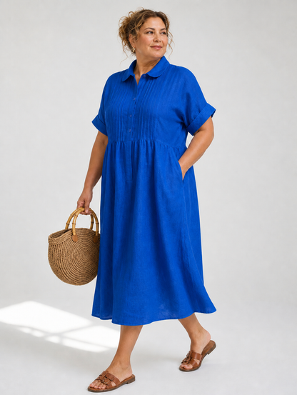 Lysandra™ — Vestido Camisero Fluido de Verano