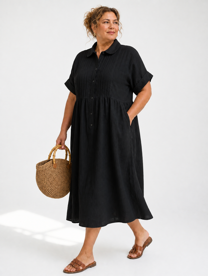 Lysandra™ — Vestido Camisero Fluido de Verano