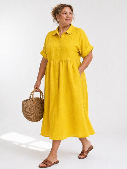 Lysandra™ — Vestido Camisero Fluido de Verano
