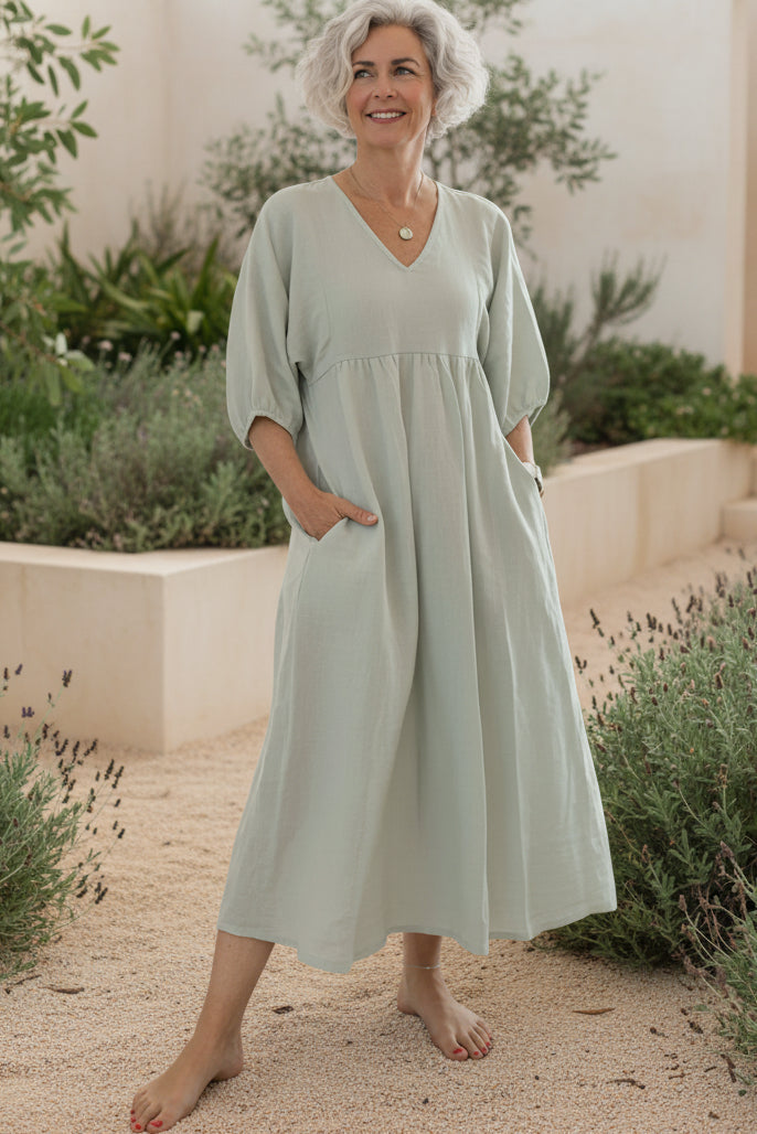 MELI - VESTIDO CLÁSICO CONFORT