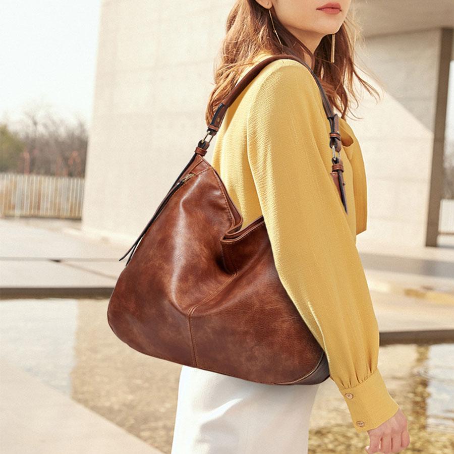 Conjunto de 3 piezas de bolso hobo suave y holgado