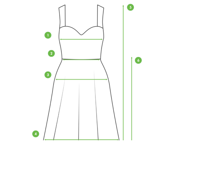Gu&iacute;a de medidas vestido
